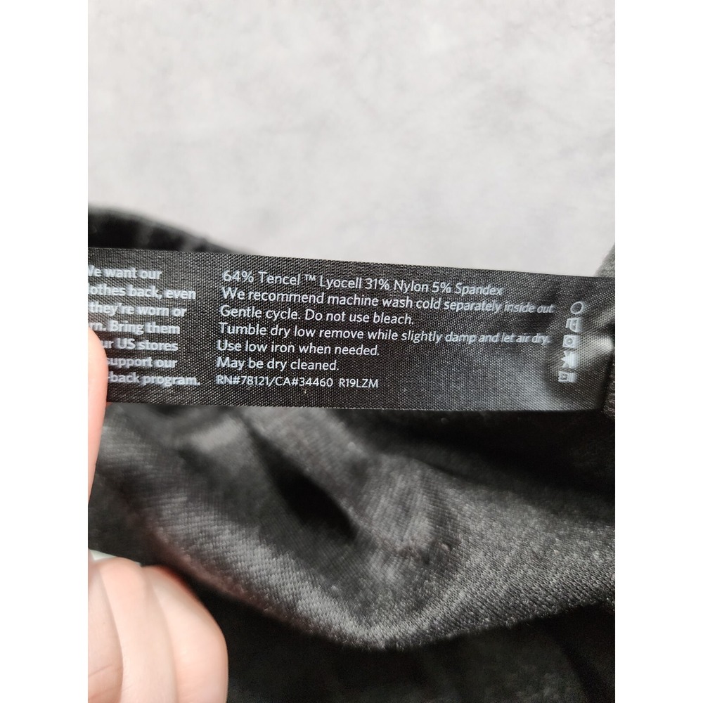 NWT Eileen Fisher Melange Tencel Ponte Slouchy Ankle Pant Womens XL Charcoal - Picture 8 of 13